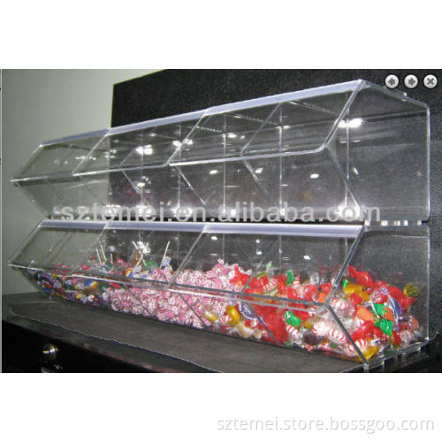 multi acrylic candy dispenser or bulk candy dispenser